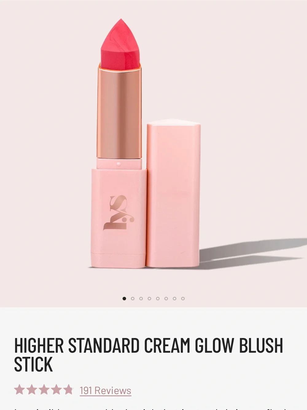 LYS Bubbly Higher Standard Cream Glow Blush Stick